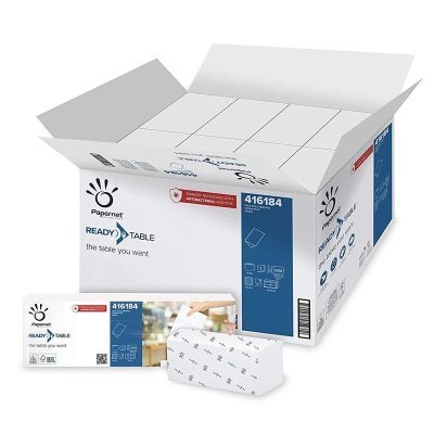 Utěrky papírové bílé 1/2sklad Papernet 2vr, 8000ks