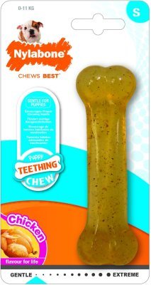 Nylabone hračka Puppy kost příchuť kuře S