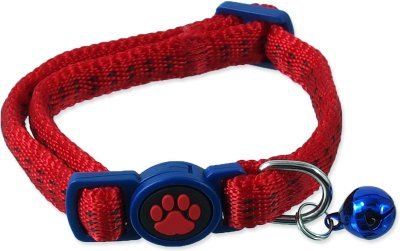 Obojek Magic Cat Nylon XS červený 1x19-31cm