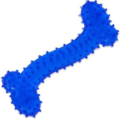 Hračka Dog Fantasy kost gumová modrá 11cm