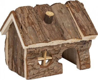 FLAMINGO domeček HOUSE GRITTY WOOD S 14,5x11x11,5cm