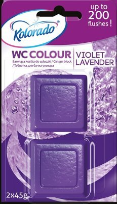 Kolorado WC Colour toilet block, lavender 2 pcs