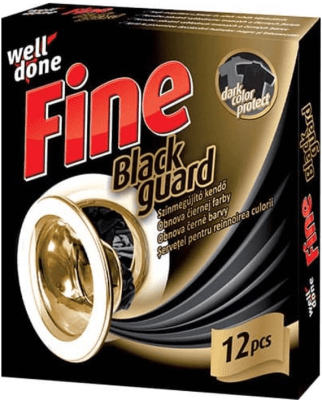 Fine obrúsky Black guard na obnovu čiernej farby 12 ks Welldone