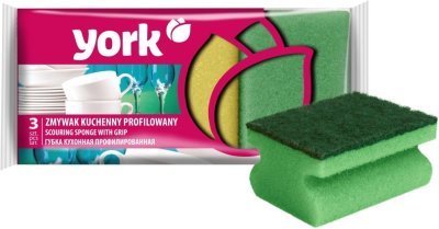 YORK houbička na nádobí profilovaná 3 ks