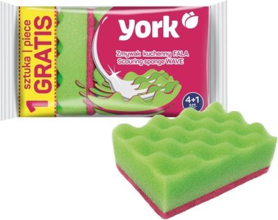 YORK houbička na nádobí Vlnka 4+1 ks