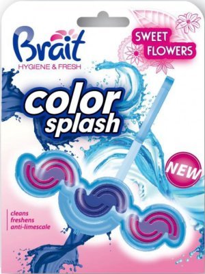 Brait kostka do WC color splash NEW Sweet Flowers 45 g