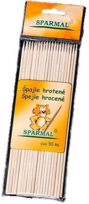 Špejle hrocené krátké 50 ks