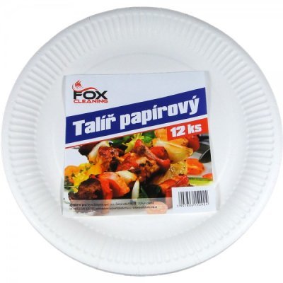 Fox Cleaning Papírové Talíře 12 Ks