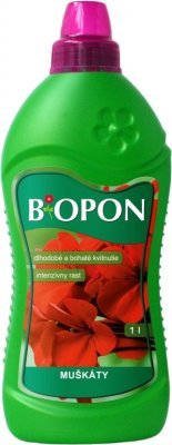 Biopon kapalné hnojivo muškáty 1l