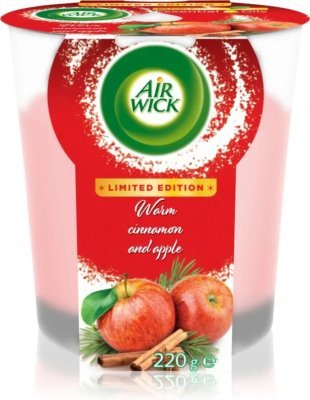 Air Wick svíčka - Jablko a skořice 220g