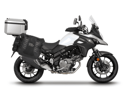 Kompletní sada sedlových brašen SHAD 130.kitTR40big48-9 TERRA TR40 a hliníkového 48L topcase, včetně montážní sady SHAD SUZUKI DL 650 V-Strom
