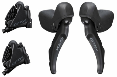 Řazení SHIMANO GRX 600 dual control 1x11 speed, třmeny RX400 (pár) J-kit