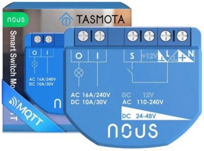 Nous B1T WiFi Tasmota Spínací Modul (1 kanál, bez měření spotřeby, ESP32)