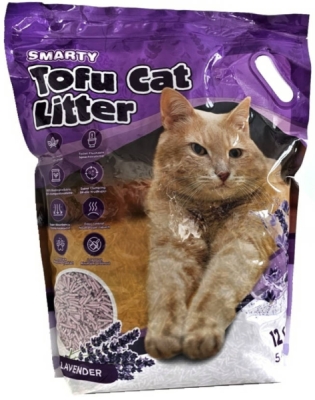 Smarty Tofu Cat Litter Lavender podestýlka 12 l (3 ks)
