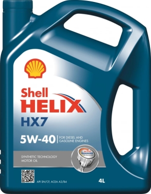 Motorový olej Shell Helix HX7 5W-40, 4L