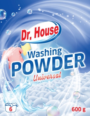 Dr. House prací prášek Universal 600 g (6PD)