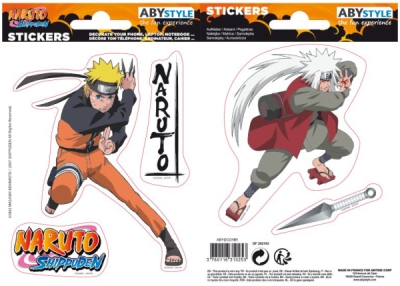 Samolepky Naruto Shippuden - Naruto & Jiraiya