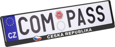 Podložka pod SPZ Compass 3D ČR VLAJKA