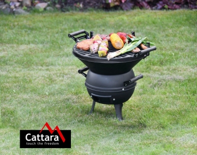Gril na dřevěné uhlí litinový Cattara KETTLE 35cm