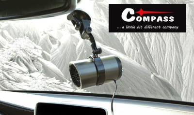 Compass ventilátor s ohřevem FREEZE na přísavku 12V