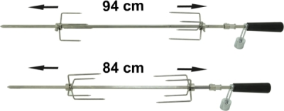 Grilovací jehla 94cm 230V UNI Cattara 13053
