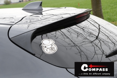 Compass dekor samolepící BABY IN CAR stříbrný