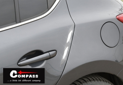Compass chránič dveří samolepící DAGGER stříbrný 2ks
