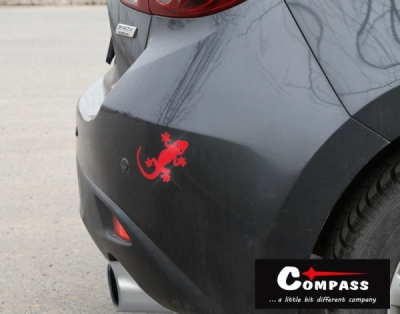 Compass dekor samolepící GECKO červený