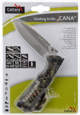 Nůž zavírací CANA s pojistkou 21,6cm Cattara 13225
