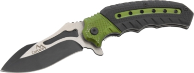 Nůž zavírací Cattara COBRA 20cm s pojistkou, zelená-černá