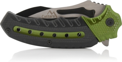 Nůž zavírací Cattara COBRA 20cm s pojistkou, zelená-černá