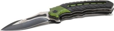 Nůž zavírací Cattara COBRA 20cm s pojistkou, zelená-černá