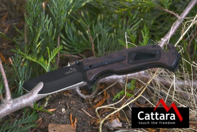 Nôž zatvárací BLACK BLADE s poistkou 21,7cm Cattara 13229