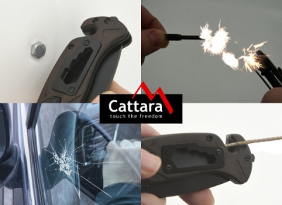 Nôž zatvárací BLACK BLADE s poistkou 21,7cm Cattara 13229