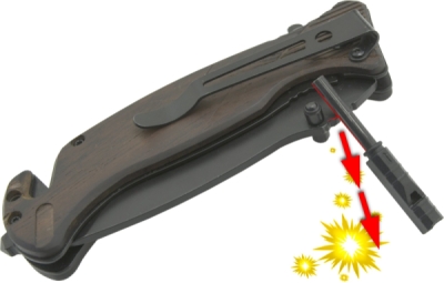 Nôž zatvárací BLACK BLADE s poistkou 21,7cm Cattara 13229