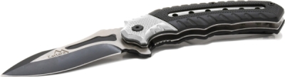 Nůž zavírací Cattara COBRA 20cm s pojistkou, stříbrná-černá