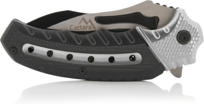 Nůž zavírací Cattara COBRA 20cm s pojistkou, stříbrná-černá