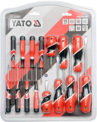 Yato Sada šroubováků 15 ks magnetické S2