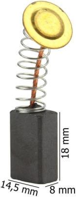 Náhradní uhlíky k elektrickému nářadí 8x14,5 mm MAR-POL S23001