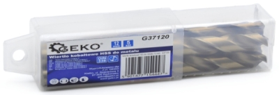Kobaltový vrták do kovu HSS-Co, DIN 338, 12mm, 5ks GEKO G37120