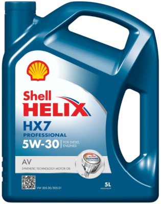 Motorový olej Shell Helix HX7 Professional AV 5W-30, 5L