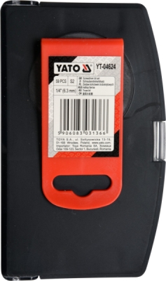 Sada bitů s adaptérem 1/4" 59ks Yato YT-04624