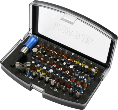 Sada bitů s adaptérem 1/4" 59ks Yato YT-04624