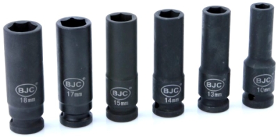 Hlavice nástrčná rázová, sada 13 ks, 1/2“, 10-32 mm, 78 mm BJC M58272