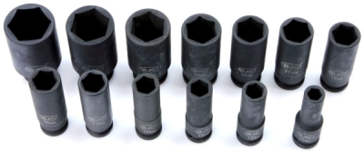 Hlavice nástrčná rázová, sada 13 ks, 1/2“, 10-32 mm, 78 mm BJC M58272