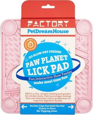 PetDreamHouse lízací podložka Paw Planet Lick Pad – světle růžová