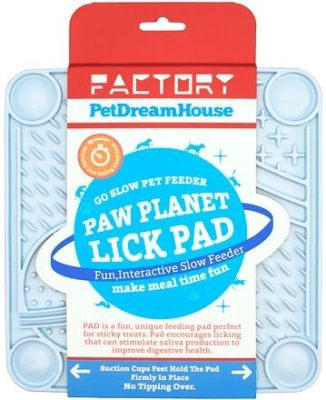 PetDreamHouse lízací podložka Paw Planet Lick Pad – světle modrá