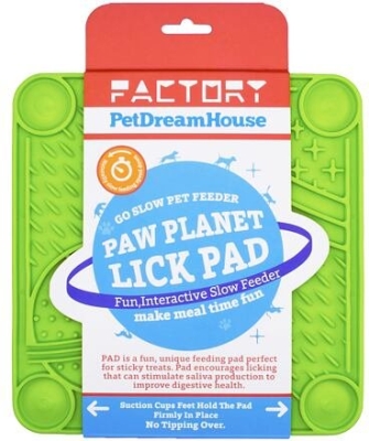 PetDreamHouse lízací podložka Paw Planet Lick Pad – zelená