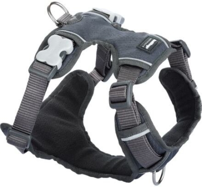 Postroj RD polstrovaný XS - 31-43 cm - Šedá