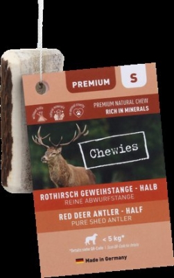 Paroží jelení Chewies Geweih - Snack - S - půlené